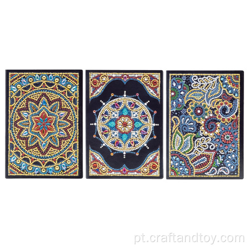 A5 cadernos de pintura de diamantes Mandala